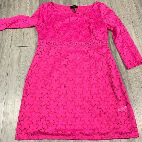 LAUNDRY BY SHELLI SEGAL CROCHET EYLET LACE DRESS - Picture 8 of 8